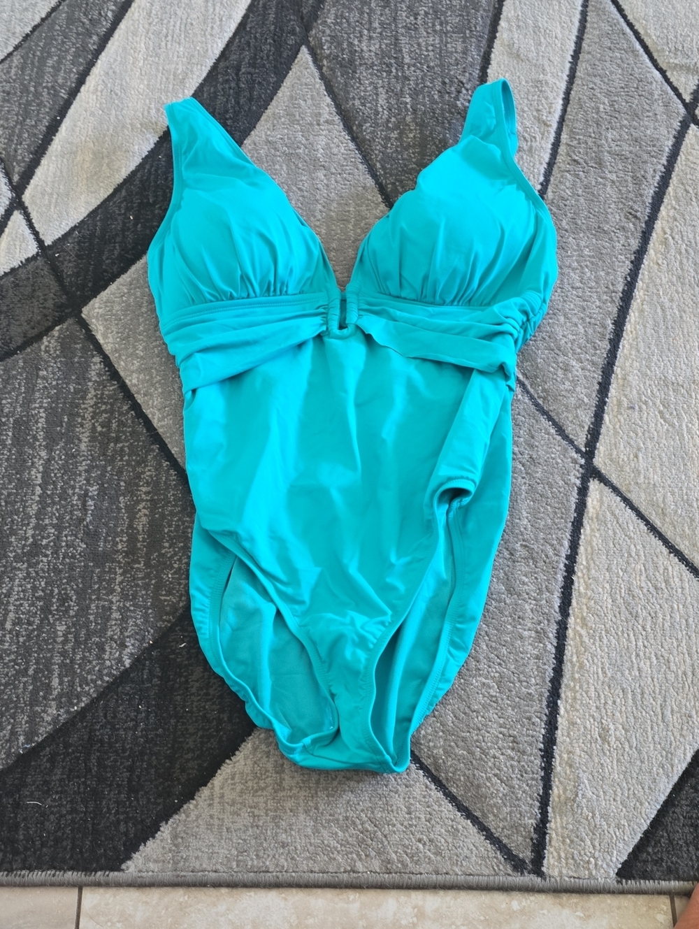 Bleu Rod Beattie Teal One-Piece Swimsuit Sz 12 And 14 Nwt